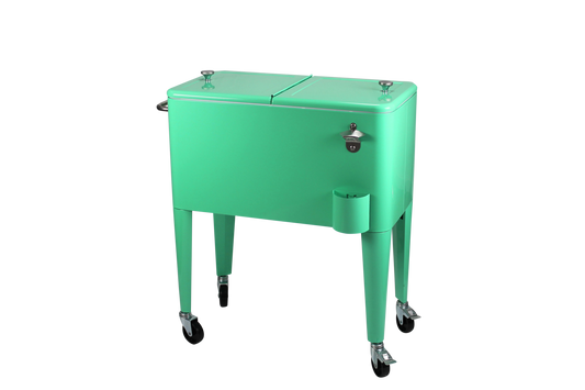 Kailua Cooler - Patio Cooler, American Cool Box, Refrigerated Truck, Party Drinks Cooler, Mint