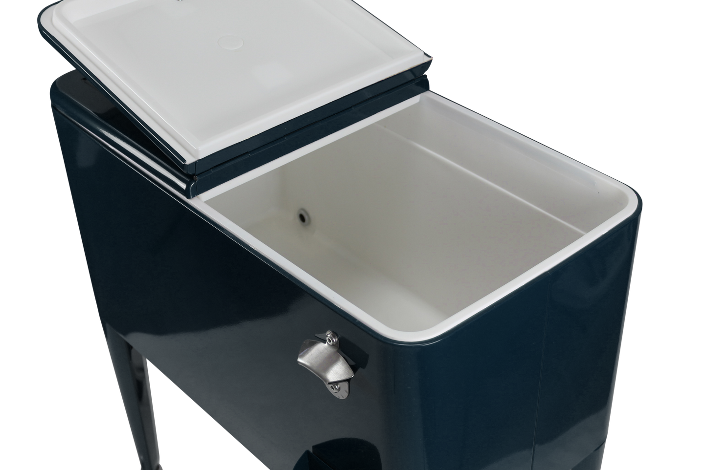 Kailua Cooler - Patio Cooler, American Cool Box, Refrigerated Truck, Party Drinks Cooler, Dark Blue